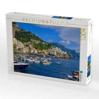 Produktbild: CALVENDO Puzzle Die Stadt Amalfi | 1000 Teile Lege-Gr&ouml;&szlig;e 64x48cm Foto-Puzzle f&uuml;r gl&uuml;ckliche Stunden