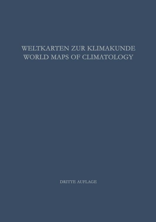 Produktbild: Weltkarten zur Klimakunde / World Maps of Climatology
