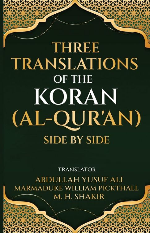 Produktbild: Three translations of the Koran (Al-Qur'an) side by side