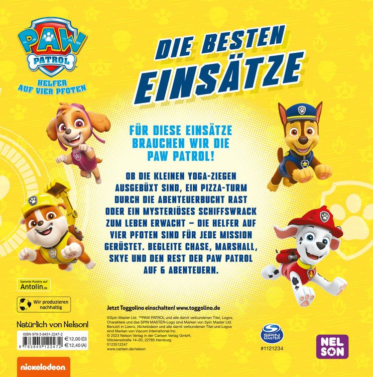 Produktbild: PAW Patrol Geschichtenbuch: Die besten Eins&auml;tze