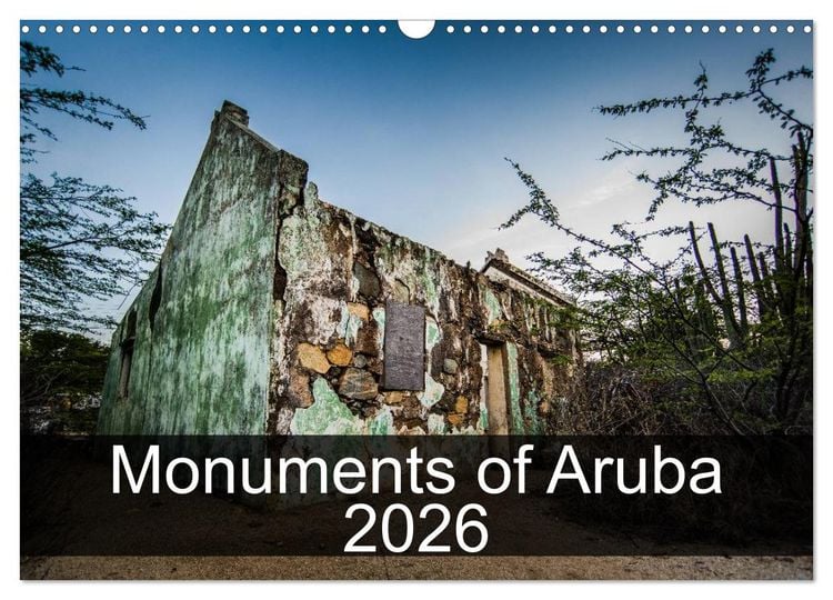 Produktbild: Monuments of Aruba 2026 (Wall Calendar 2026 DIN A3 landscape), CALVENDO 12 Month Wall Calendar