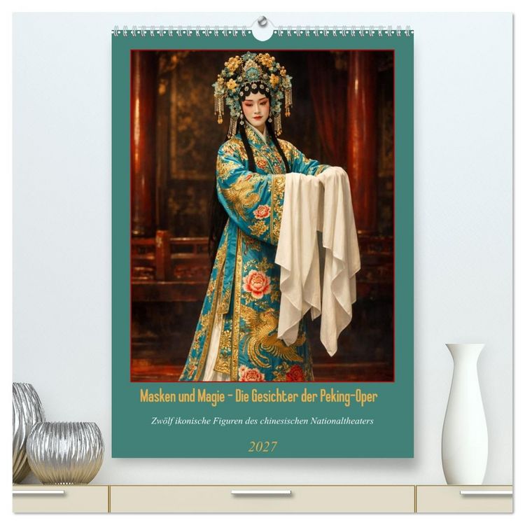 Produktbild: Masken und Magie &ndash; Die Gesichter der Peking-Oper (hochwertiger Premium Wandkalender 2027 DIN A2 hoch), Kunstdruck in Hochglanz