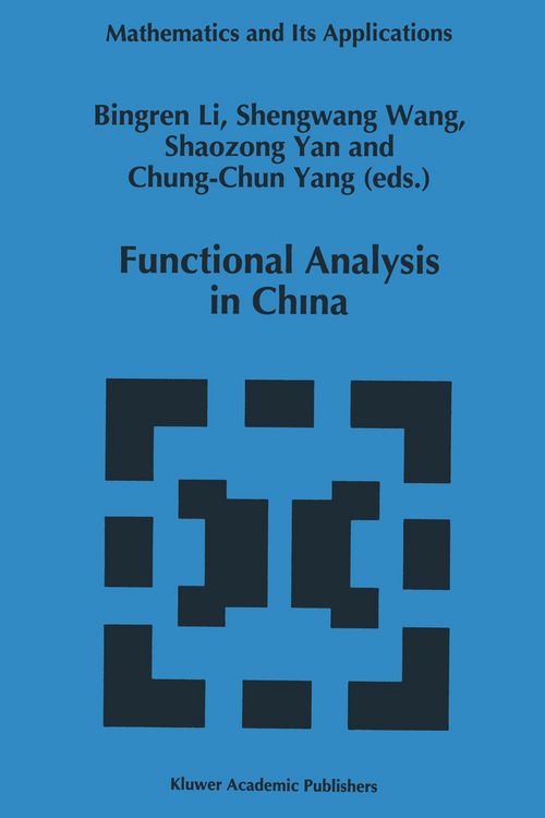 Produktbild: Functional Analysis in China