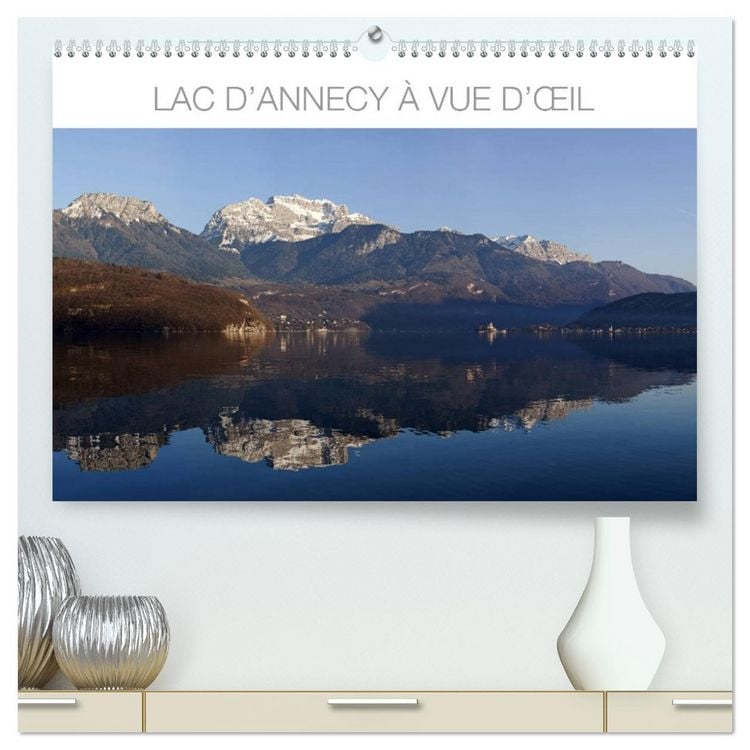Produktbild: Lac d'Annecy &agrave; vue d'&oelig;il (Calendrier mural 2026 DIN A2 vertical) calendrier de bureau