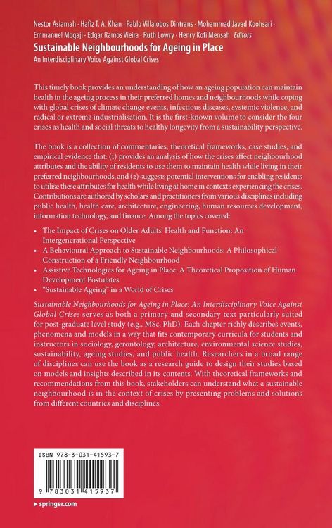 Produktbild: Sustainable Neighbourhoods for Ageing in Place