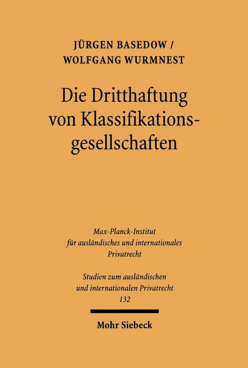 Produktbild: Die Dritthaftung von Klassifikationsgesellschaften