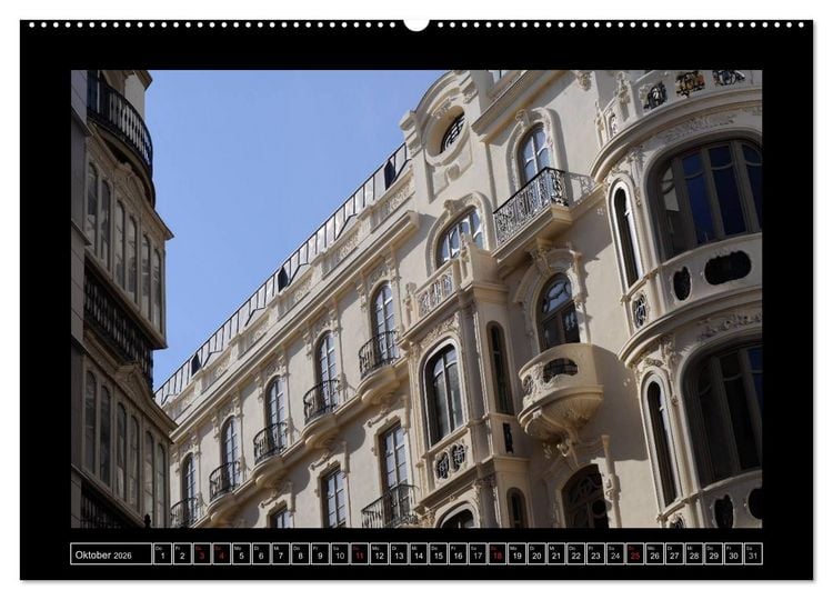 Produktbild: M&aacute;laga - 50mm (Wandkalender 2026 DIN A2 quer), CALVENDO Monatskalender