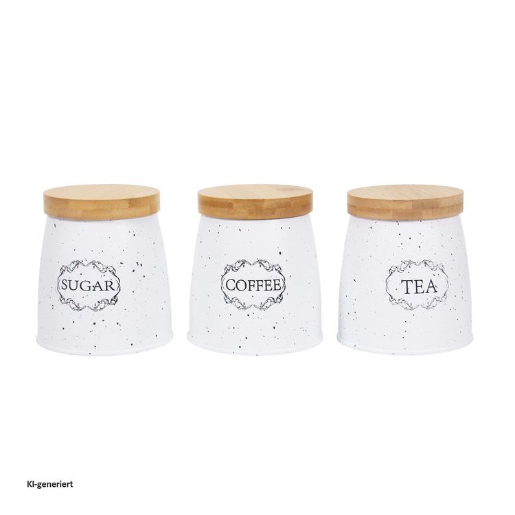 Produktbild: neuetischkultur Brot-, Kaffee-, Tee- und Zuckervorratsdose 4-teiliges Set