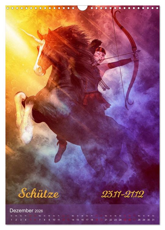 Produktbild: M&auml;dchen im Manga Style (Sternzeichen) (Wandkalender 2026 DIN A3 hoch), CALVENDO Monatskalender