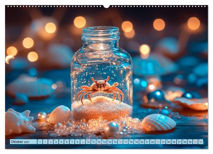 Produktbild: Flaschenpost aus dem Zaubermeer (Wandkalender 2027 DIN A2 quer), CALVENDO Monatskalender