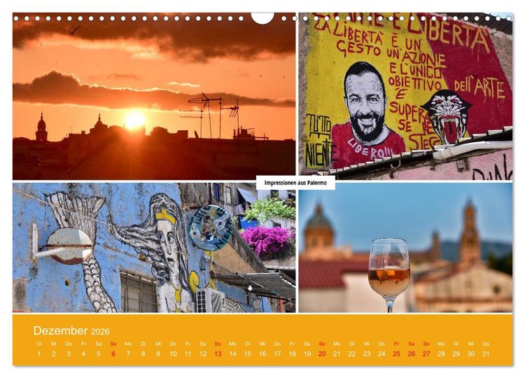 Produktbild: Palermo und der Westen von Sizilien (Wandkalender 2026 DIN A3 quer), CALVENDO Monatskalender