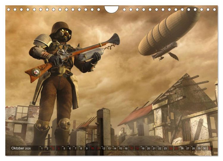 Produktbild: Steampunk Tr&auml;ume (Wandkalender 2026 DIN A4 quer), CALVENDO Monatskalender