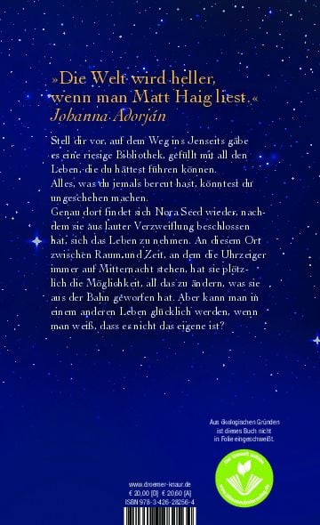 Produktbild: Die Mitternachtsbibliothek