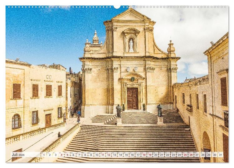 Produktbild: Malta, Comino & Gozo (hochwertiger Premium Wandkalender 2026 DIN A2 quer), Kunstdruck in Hochglanz