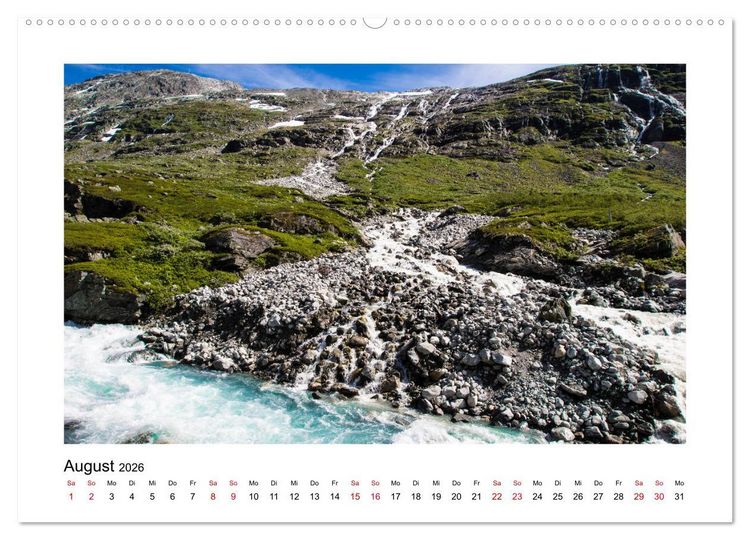 Produktbild: Norwegen - Faszinierende Welt der Fjorde (hochwertiger Premium Wandkalender 2026 DIN A2 quer), Kunstdruck in Hochglanz