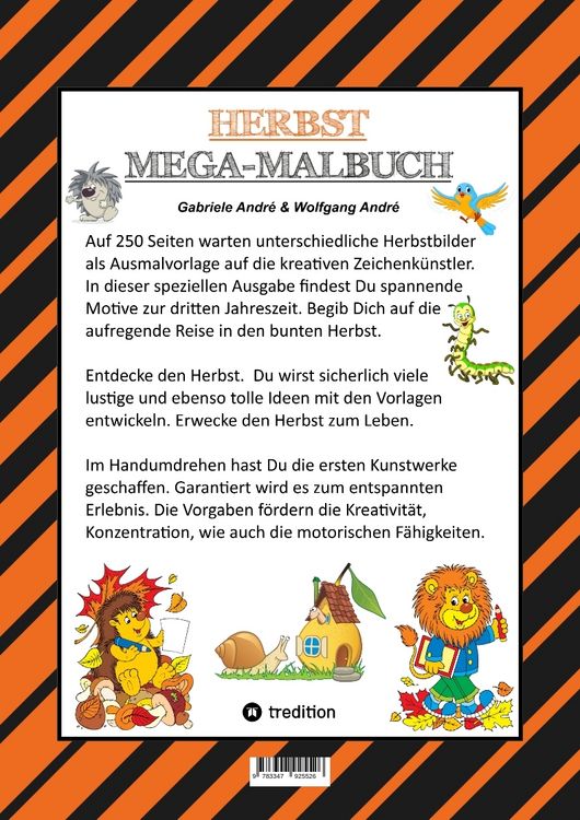 Produktbild: Mega Malbuch - 250 Tolle Motive - Kreatives Malen - Herbst - M&auml;rchenwelten - Baumhaus - Tiere - Jahreszeit - Kids