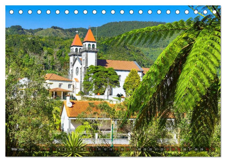 Produktbild: Terra Nostra Garten - ein botanisches Juwel auf den Azoren (Tischkalender 2026 DIN A5 quer), CALVENDO Monatskalender