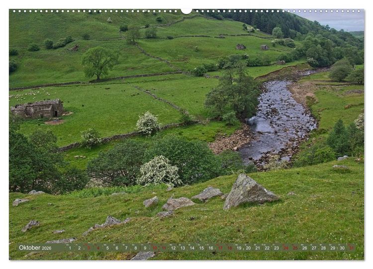 Produktbild: Yorkshire Dales, eine Landschaft zum Tr&auml;umen (hochwertiger Premium Wandkalender 2026 DIN A2 quer), Kunstdruck in Hochglanz