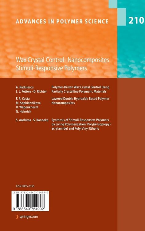 Produktbild: Wax Crystal Control - Nanocomposites - Stimuli-Responsive Polymers
