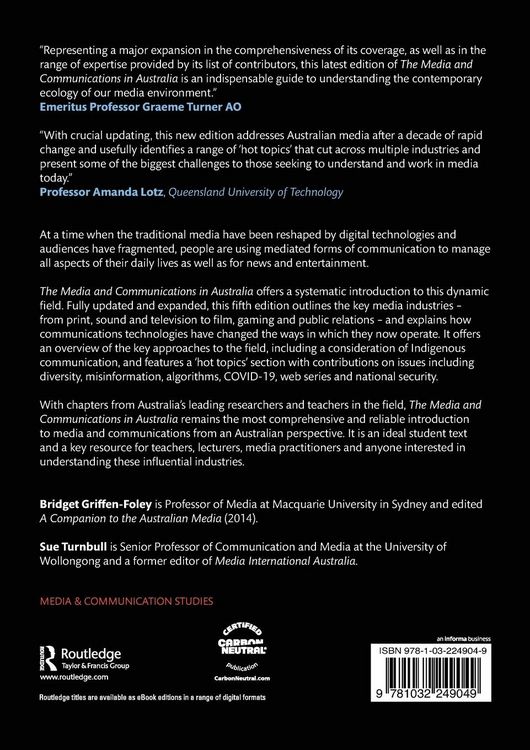 Produktbild: The Media and Communications in Australia