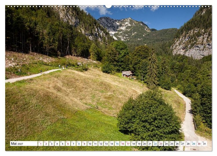 Produktbild: Hallstatt und der Hallst&auml;tter See (hochwertiger Premium Wandkalender 2027 DIN A2 quer), Kunstdruck in Hochglanz