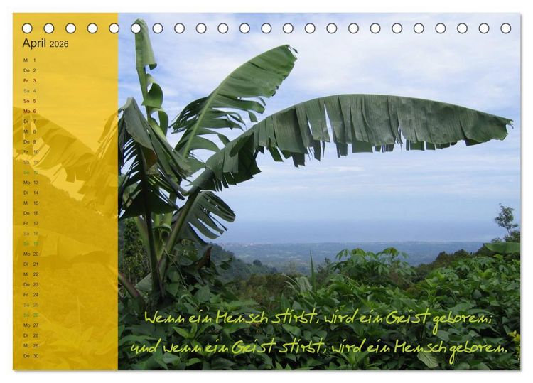 Produktbild: Bali und Java ~ mit indonesischen Weisheiten (Tischkalender 2026 DIN A5 quer), CALVENDO Monatskalender