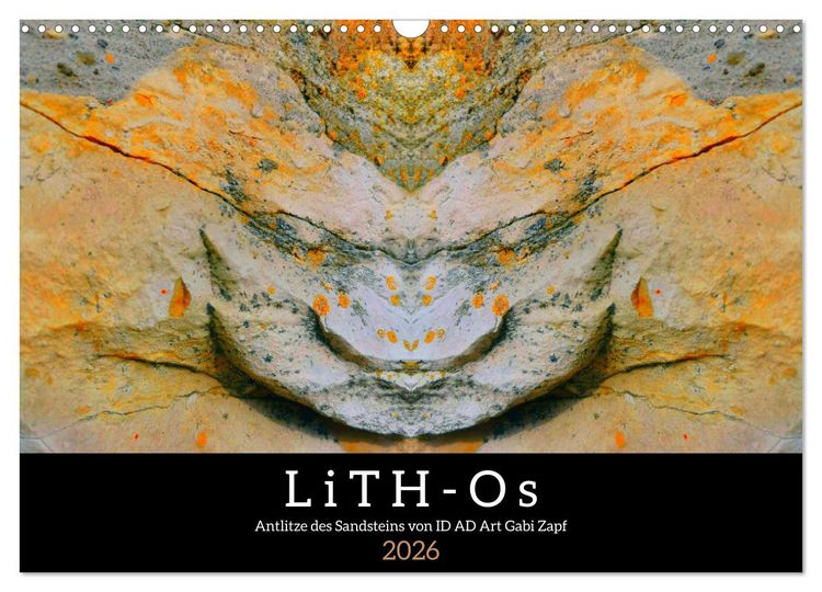 Produktbild: LiTH-Os Antlitze des Sandsteins von ID AD Art Gabi Zapf (Wandkalender 2026 DIN A3 quer), CALVENDO Monatskalender