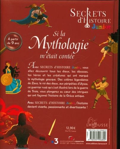 Produktbild: Secrets d'histoire junior : si la mythologie m'&eacute;tait cont&eacute;e
