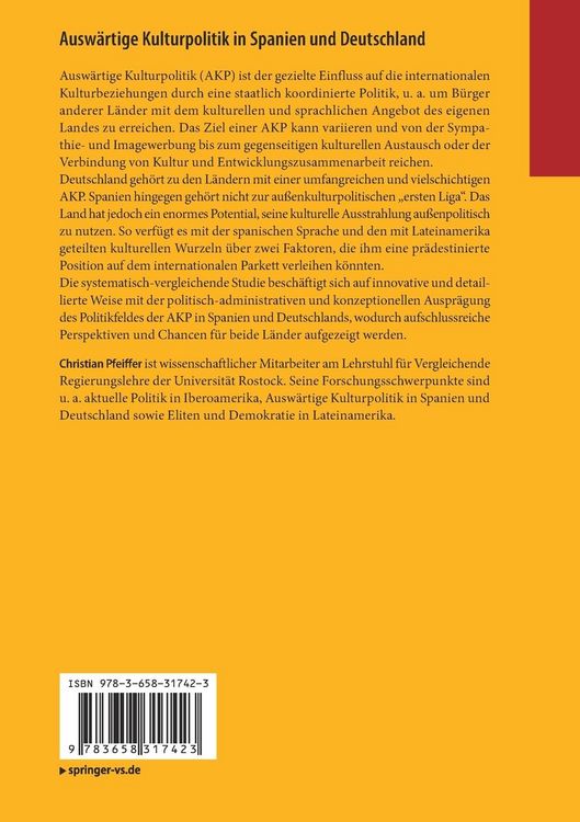 Produktbild: Ausw&auml;rtige Kulturpolitik in Spanien und Deutschland