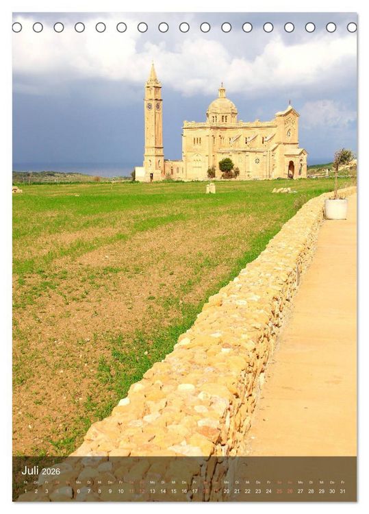 Produktbild: Unterwegs in Malta (Tischkalender 2026 DIN A5 hoch), CALVENDO Monatskalender