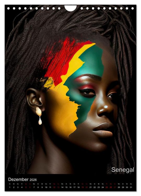 Produktbild: Afrikanische Sch&ouml;nheiten (Wandkalender 2026 DIN A4 hoch), CALVENDO Monatskalender