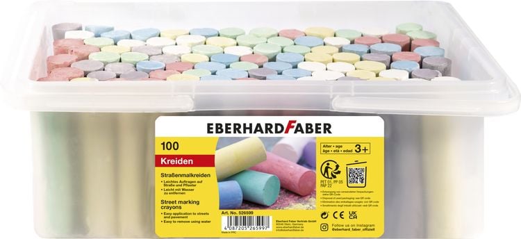 Produktbild: Eberhard Faber 526599 - Stra&szlig;enmalkreide, 100er Eimer
