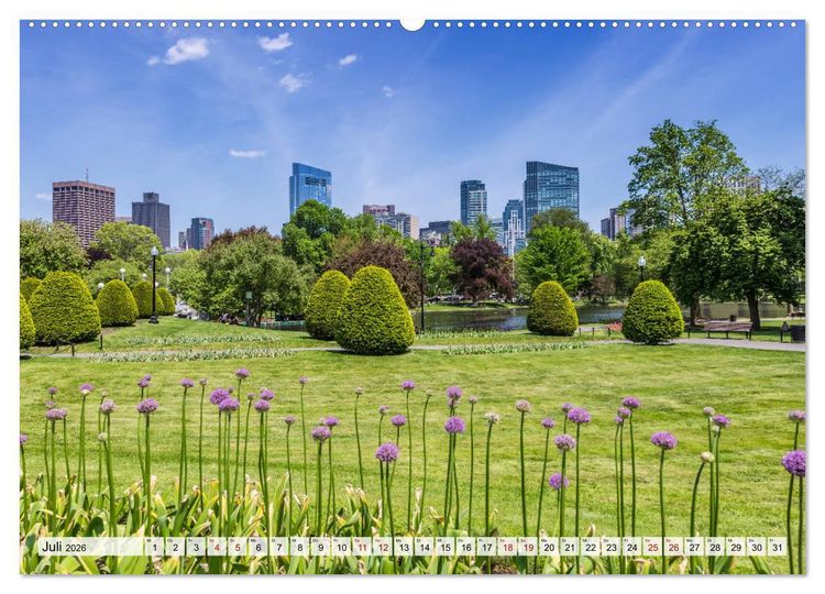 Produktbild: Stadtansichten aus Boston (Wandkalender 2026 DIN A2 quer), CALVENDO Monatskalender