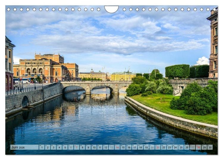 Produktbild: Stockholm - Maritime Ansichten (Wandkalender 2026 DIN A4 quer), CALVENDO Monatskalender