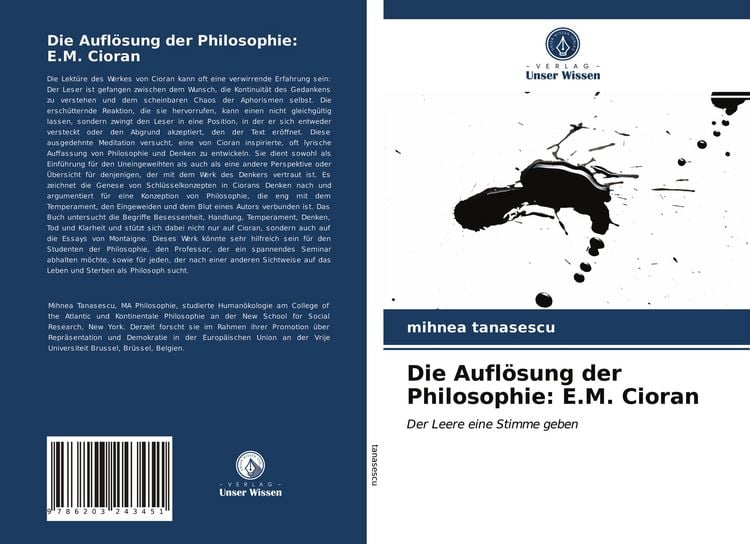 Produktbild: Die Aufl&ouml;sung der Philosophie: E.M. Cioran