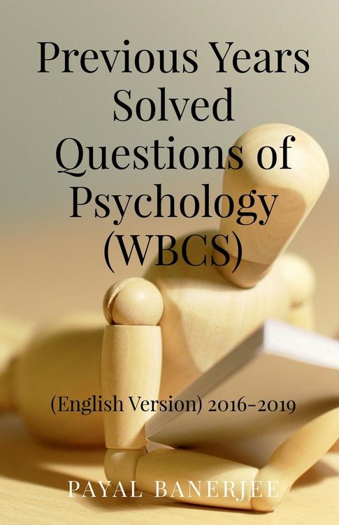 Produktbild: Previous Years Solved Questions of Psychology (WBCS)