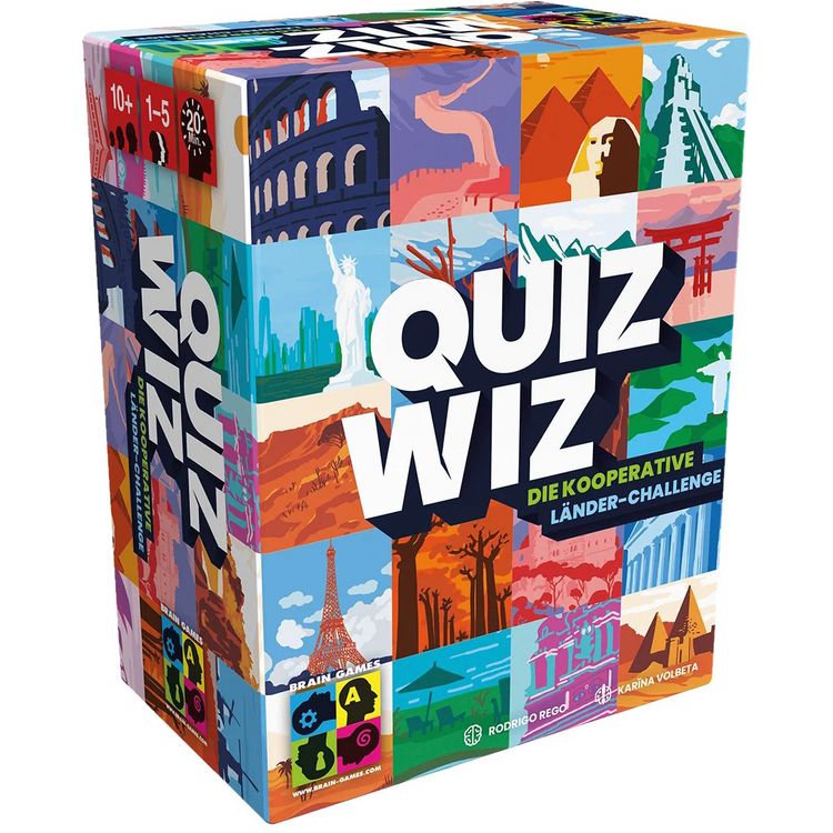 Produktbild: Brain Games - QuizWiz, Die kooperative L&auml;nder-Challenge