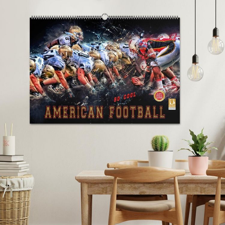 Produktbild: American Football - so cool (Wandkalender 2026 DIN A2 quer), CALVENDO Monatskalender