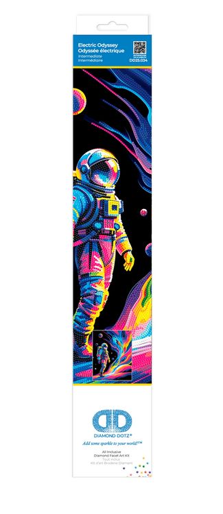 Produktbild: DIAMOND DOTZ - Diamond Painting Neon Astronaut Weltall