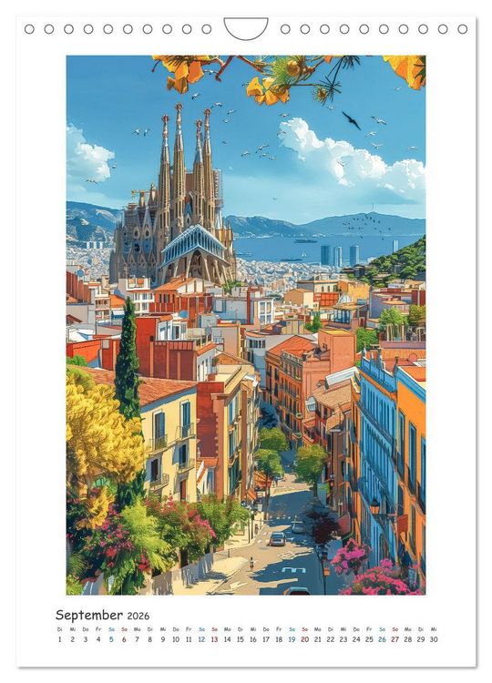 Produktbild: St&auml;dtereise durch Europa (Wandkalender 2026 DIN A4 hoch), CALVENDO Monatskalender