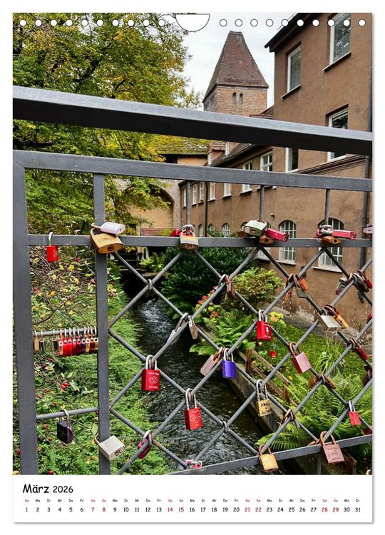 Produktbild: Unverg&auml;ngliche Liebe - Liebesschl&ouml;sser romantische Symbolik f&uuml;r die ewige Liebe (Wandkalender 2026 DIN A4 hoch), CALVENDO Monatskalender