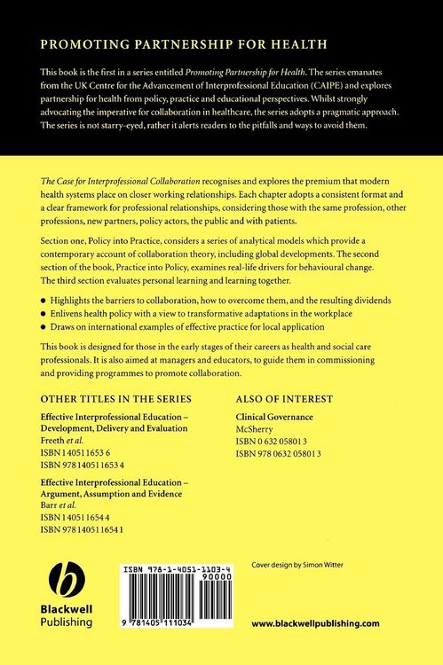 Produktbild: Case for Interprofessional Collaboration