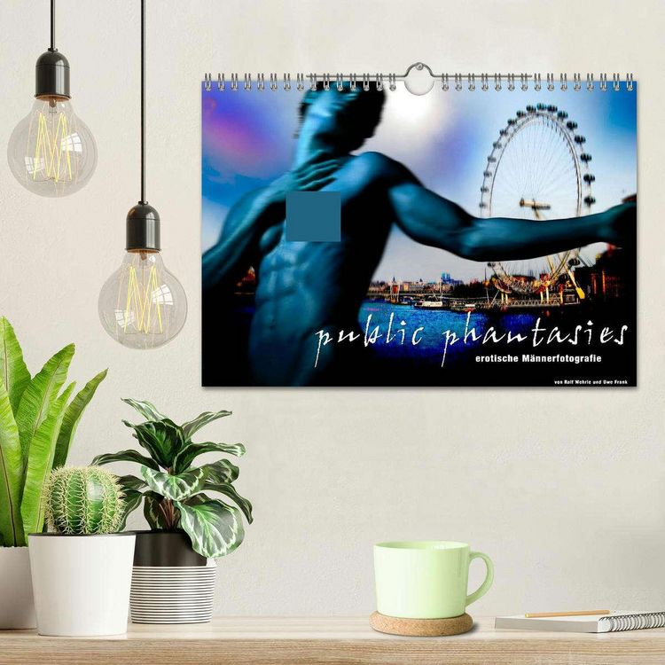 Produktbild: public phantasies - erotische M&auml;nnerfotografie (Wandkalender 2026 DIN A4 quer), CALVENDO Monatskalender