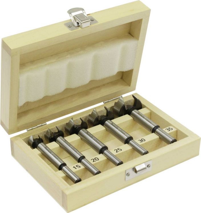 Produktbild: Makita D-47363 Forstnerbohrer-Set 15 mm, 20 mm, 25 mm, 30 mm, 35mm 1St.