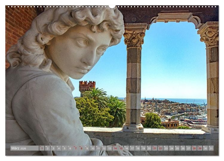 Produktbild: Die zeitlose Sch&ouml;nheit von Genua (hochwertiger Premium Wandkalender 2026 DIN A2 quer), Kunstdruck in Hochglanz
