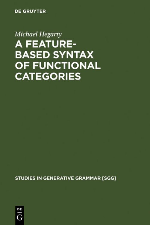 Produktbild: A Feature-Based Syntax of Functional Categories