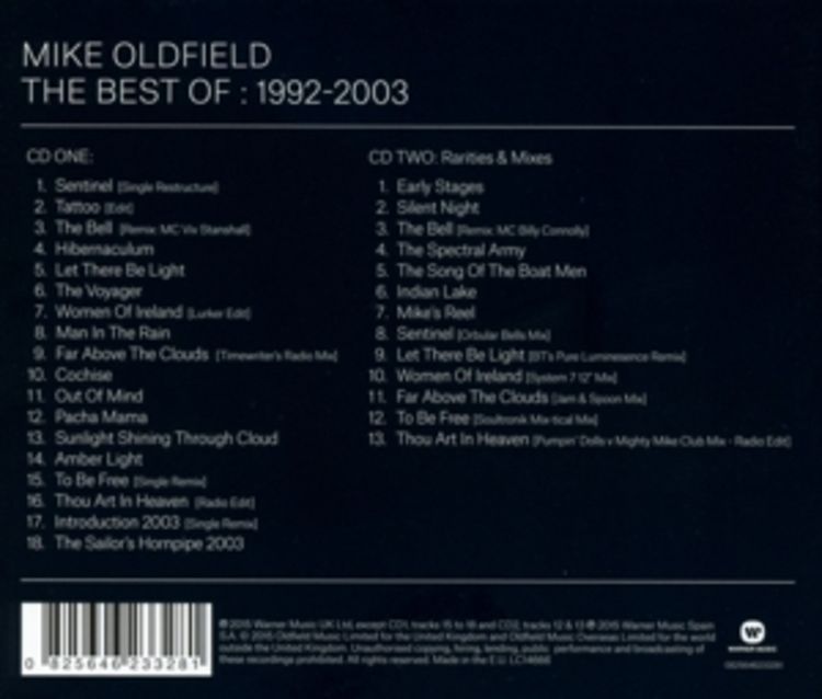 Produktbild: Best Of Mike Oldfield:1992-2003