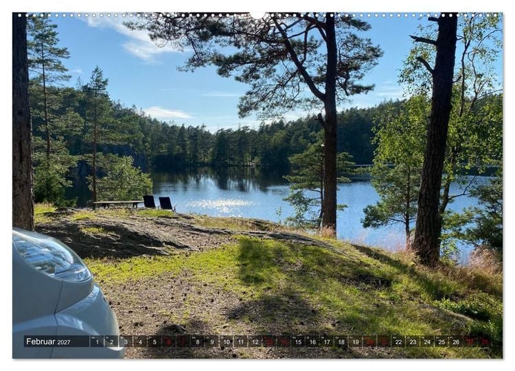 Produktbild: Wandern in Schweden - Einladung in die Natur (Wandkalender 2027 DIN A2 quer), CALVENDO Monatskalender