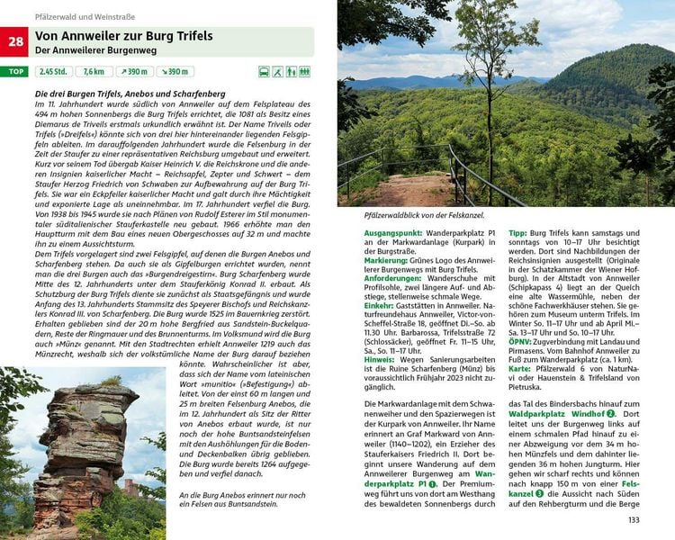 Produktbild: ROTHER Wanderbuch Premiumwege Pf&auml;lzerwald