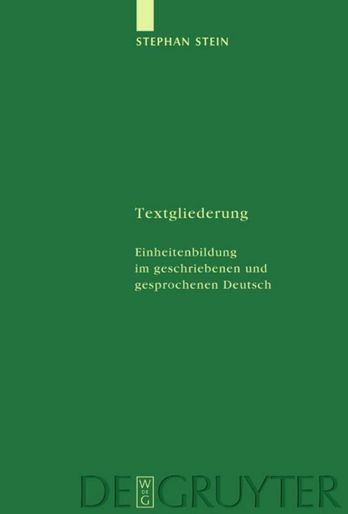 Produktbild: Textgliederung